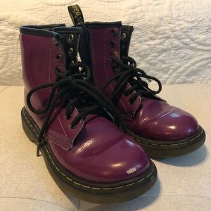 Girls Size 12 doc martens purple